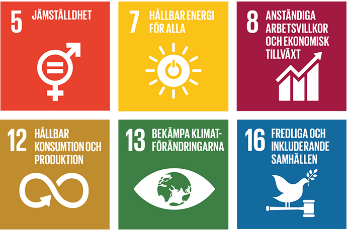 Bravidas globala mål för hållbar utveckling
