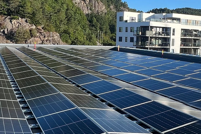 Solcellsinstallation av Bravida