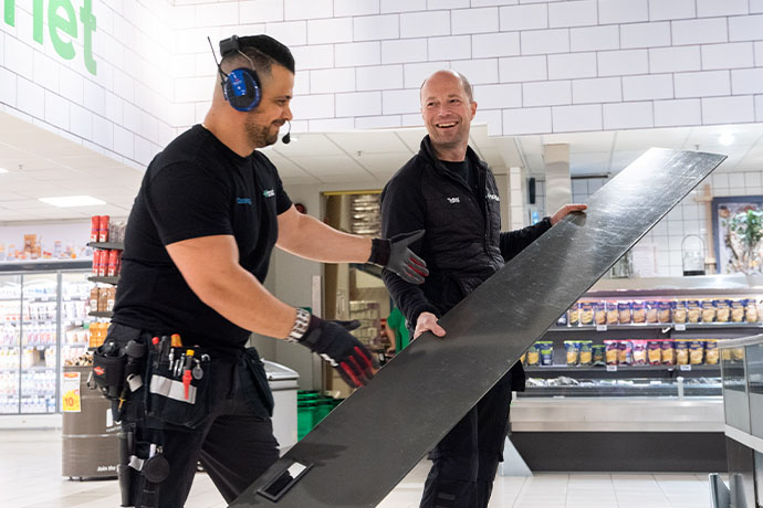 Installation kylanläggning i butik