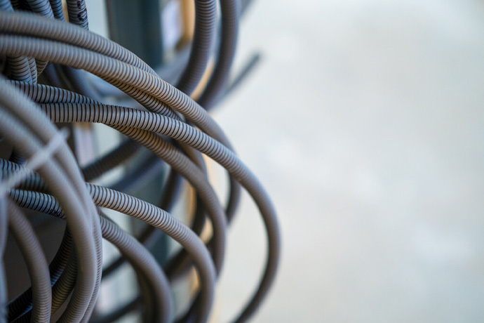 En bild på kabelskydd