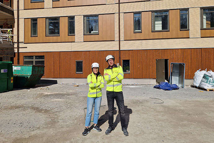 Madeleine Lundsten och Björn Löfling Bravida