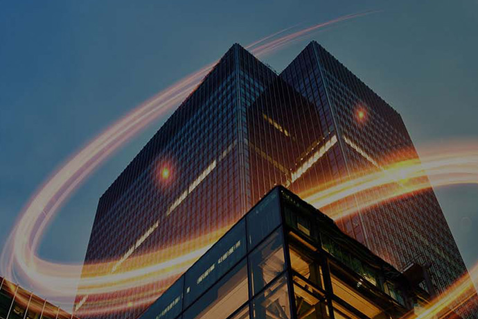 En bild på ett höghus