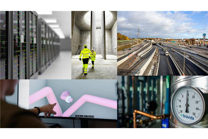 Bilden visar ett collage av olika bilder från PMO-Special Projects