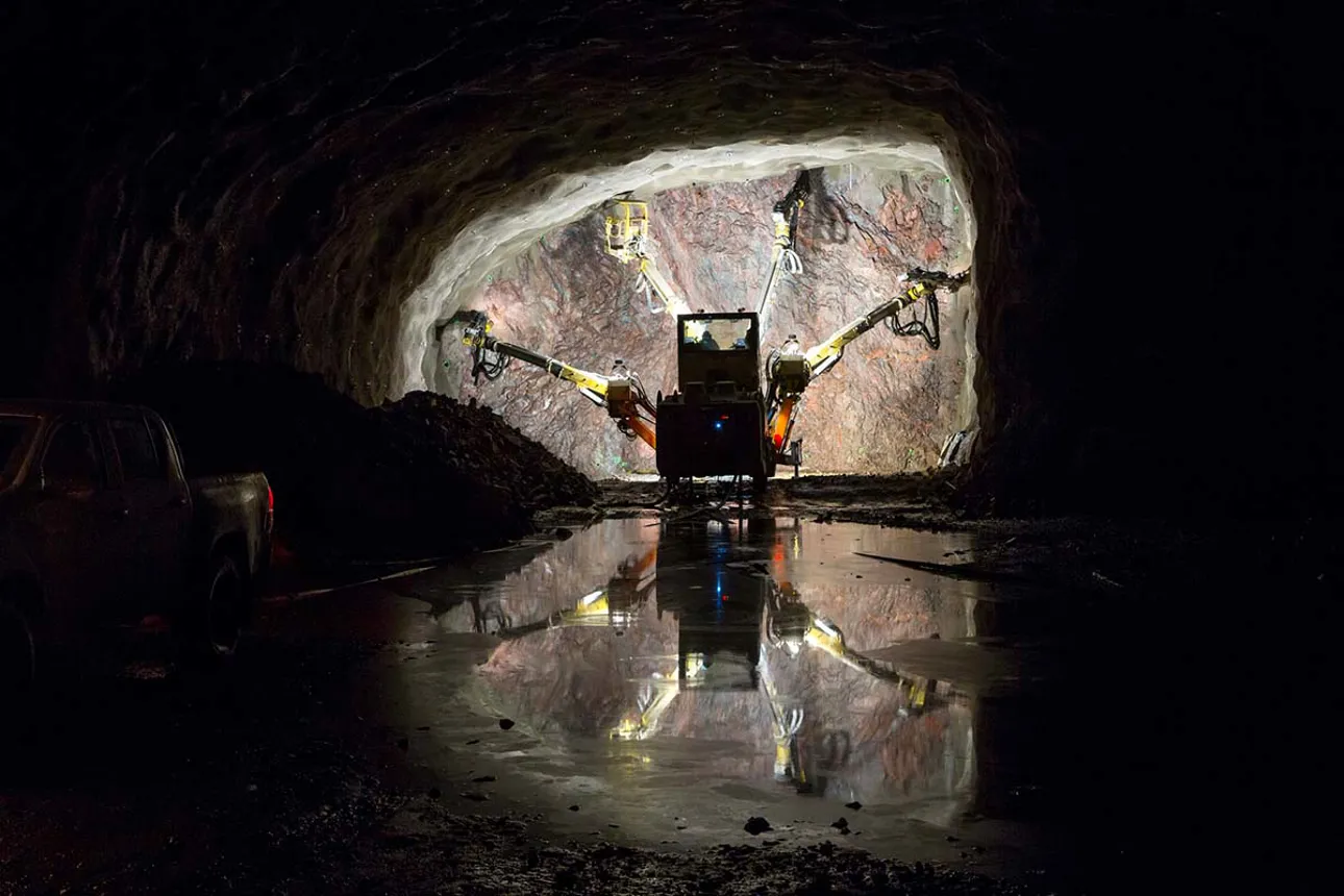 Tunnel driving in Johannelund 2021