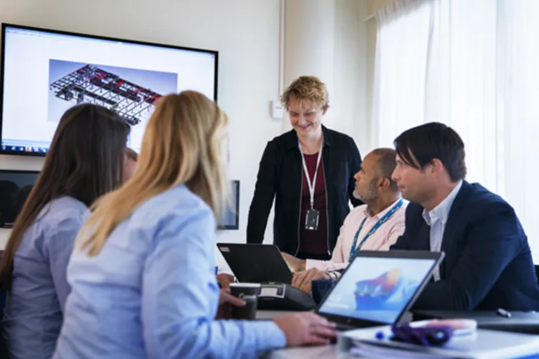 Medarbetare i ett möte