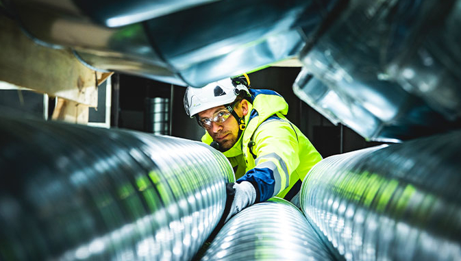 Ventilationsrör installation