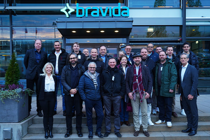 Bravida och System House Solutions med besökare från Tyskland