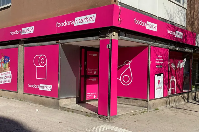 Bilden visar Foodora Market